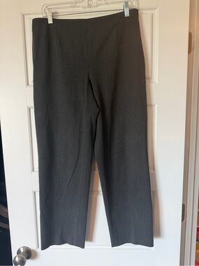 Talbots Classic Straight-Leg Charcoal Gray Dress Pants